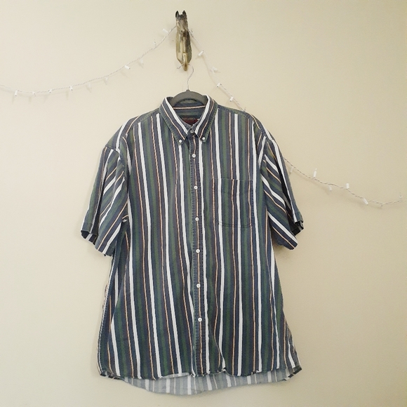 Saddlebred XL Short Sleeve Button Up Shirt Cotton - Picture 5 of 16